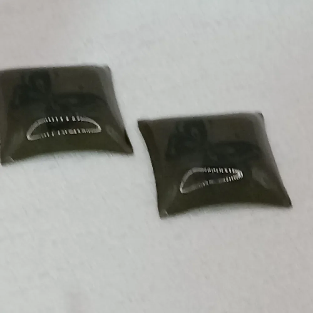 Black Glass Tea Bag Holder Blue Butterfly 2 Trinket Tray